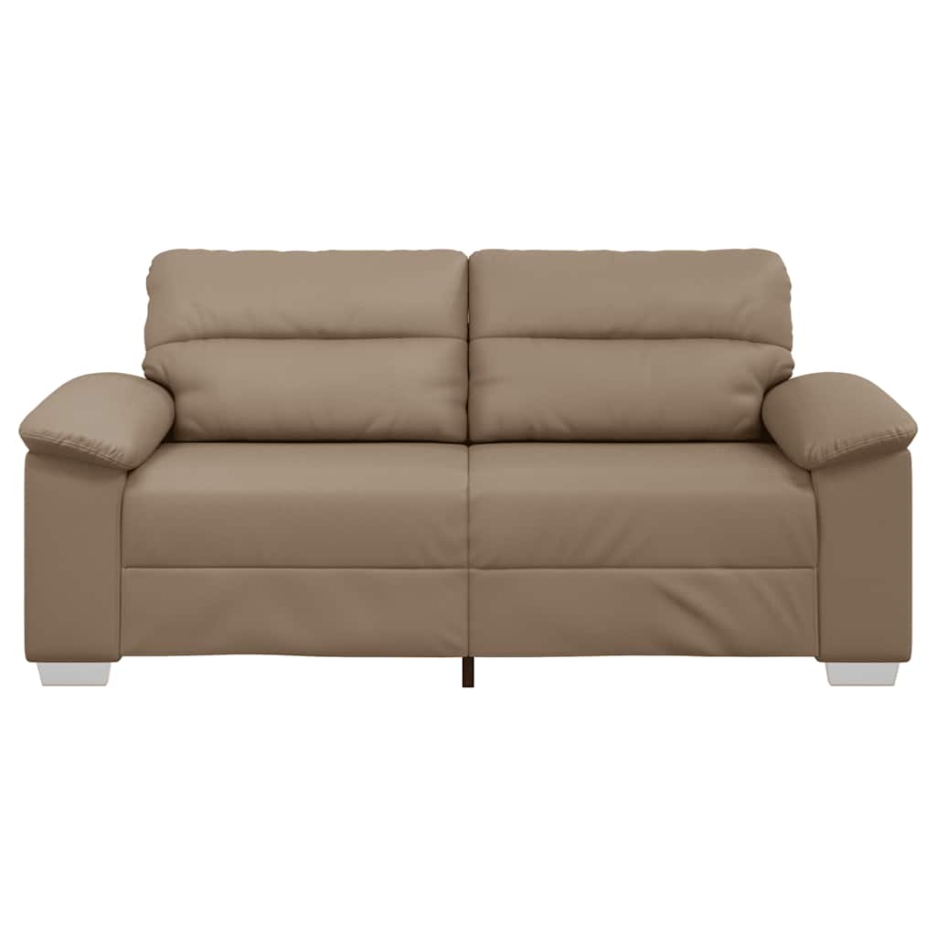 Tweezitsbank Kunstleer Kleurig 140 cm Cappuccino