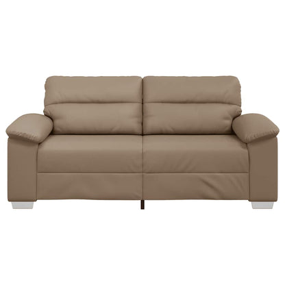 Tweezitsbank Kunstleer Kleurig 140 cm Cappuccino