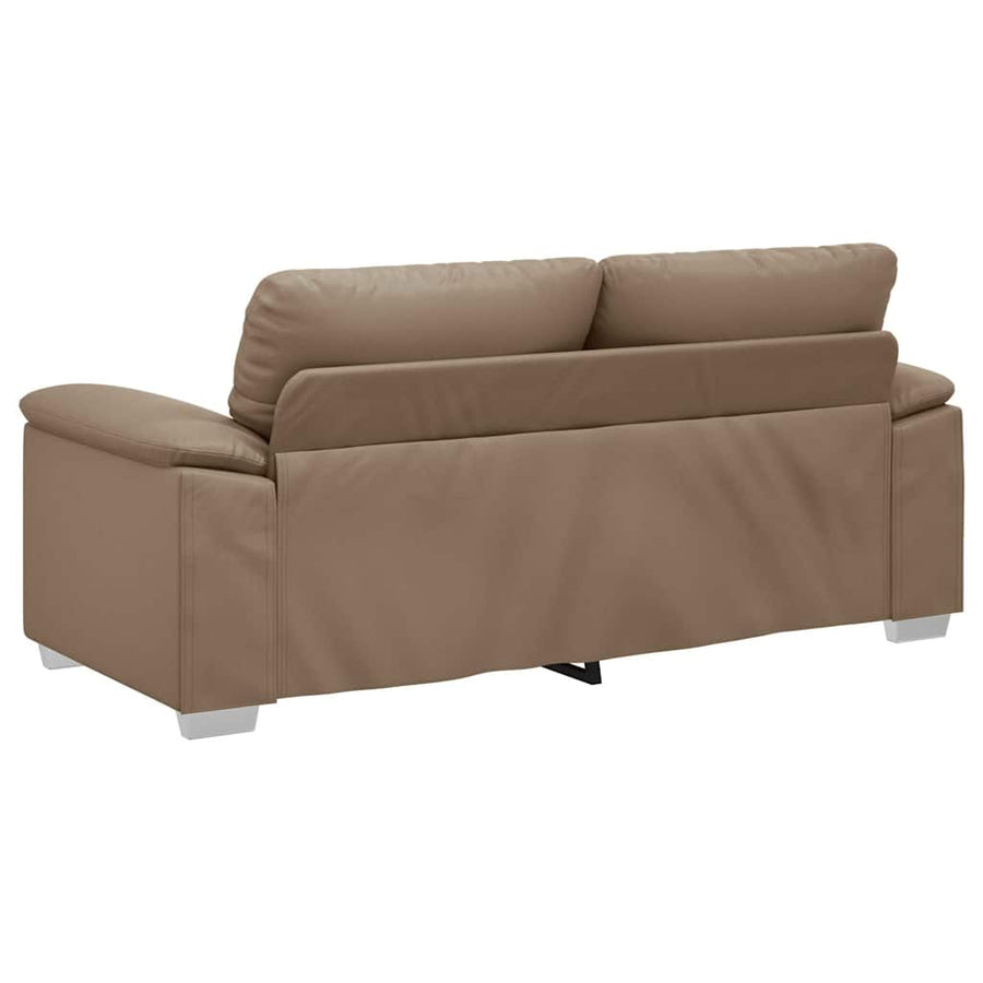 Tweezitsbank Kunstleer Kleurig 140 cm Cappuccino