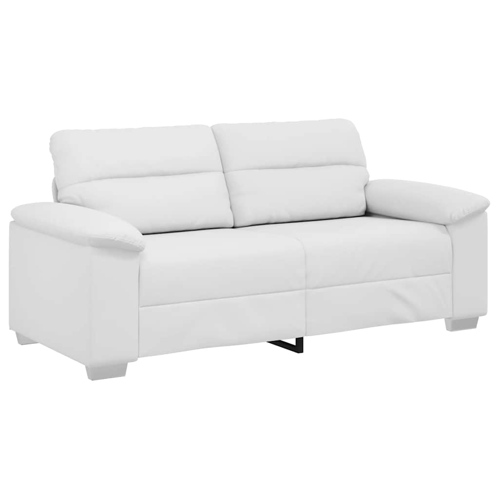2-zitsbank wit 140 cm kunstleer