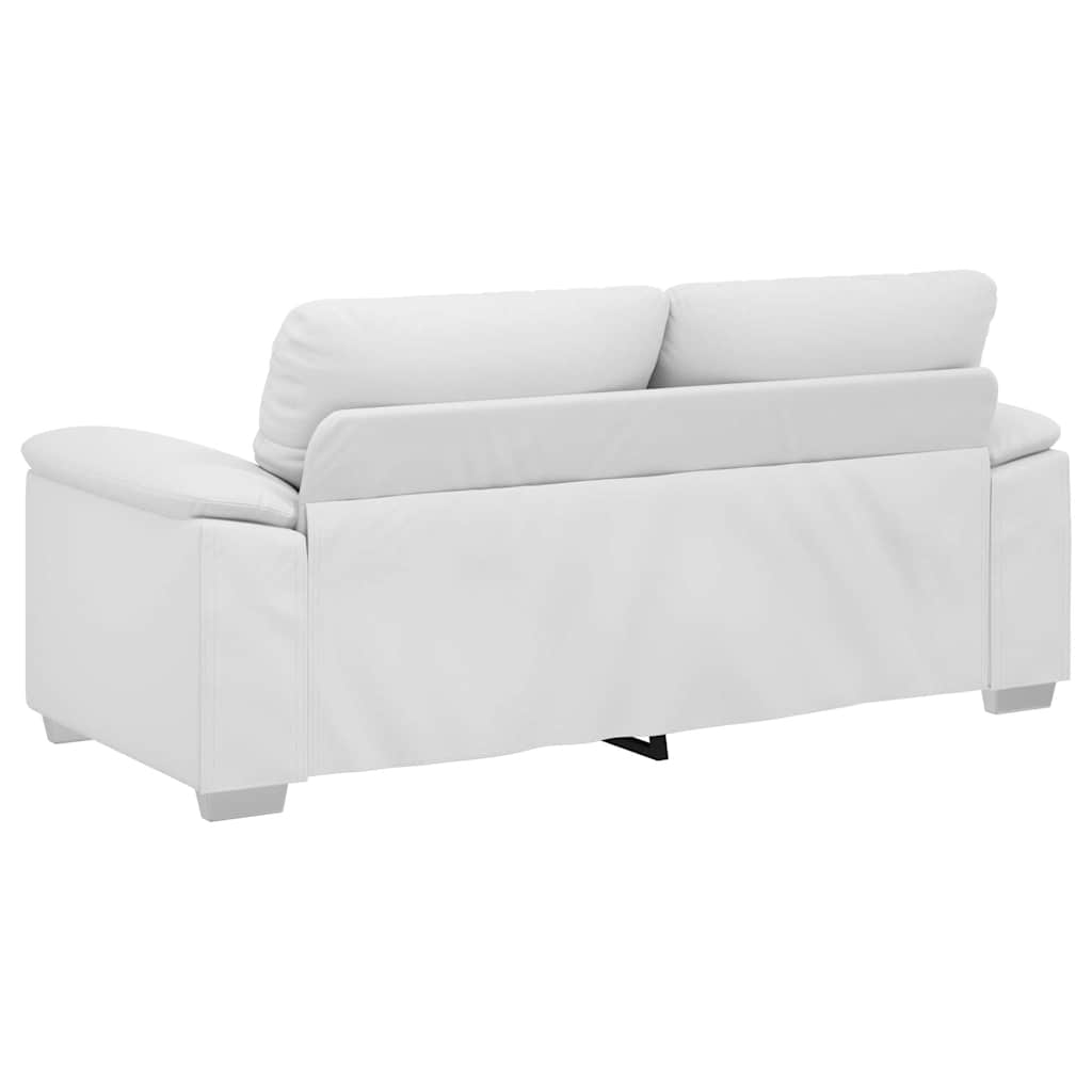 2-zitsbank wit 140 cm kunstleer
