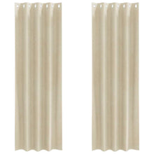 Verduisterende gordijnen 2 pcs Crème 140 x 260 cm Fluweel