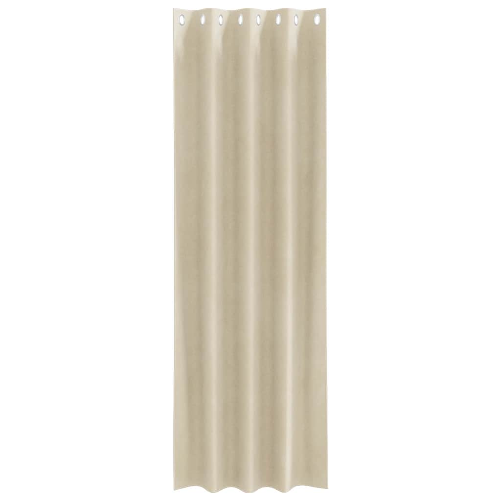 Verduisterende gordijnen 2 pcs Crème 140 x 260 cm Fluweel