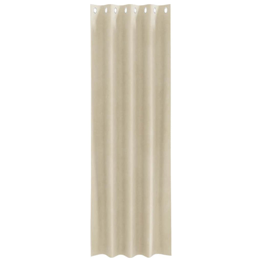 Verduisterende gordijnen 2 pcs Crème 140 x 260 cm Fluweel