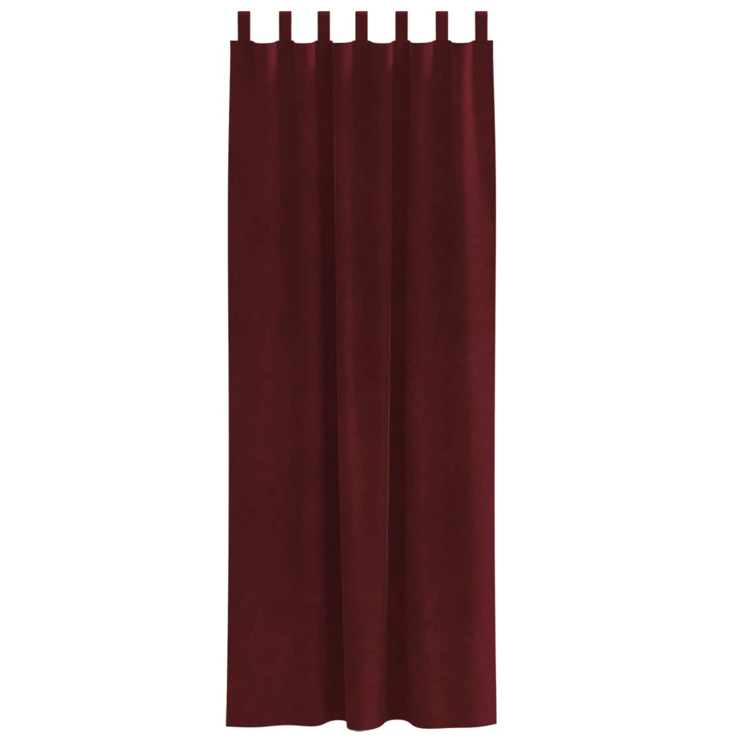 Verduisterende Gordijnen 2 Pcs Fluweel Wijnrood 140 x 225 cm met hanglussen