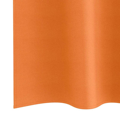 Zwart-out Gordijnen met Ringen 2 pcs Feloranje 225 x 140 cm