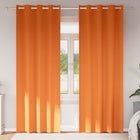 Zwart-out Gordijnen met Ringen 2 pcs Feloranje 225 x 140 cm