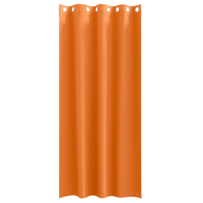 Zwart-out Gordijnen met Ringen 2 pcs Feloranje 225 x 140 cm