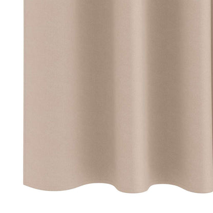 Gordijnen met gordijnen 2 pcs Taupe Polyester