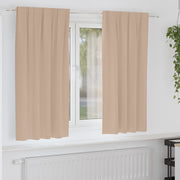 Verduisterende gordijnen taupe 2 stuks 175x140 cm