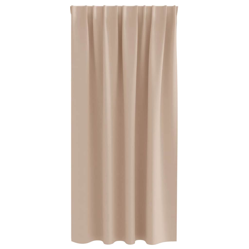 Gordijnen met gordijnen 2 pcs Taupe Polyester