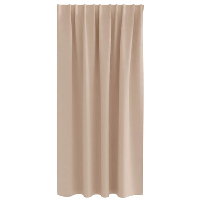 Gordijnen met gordijnen 2 pcs Taupe Polyester