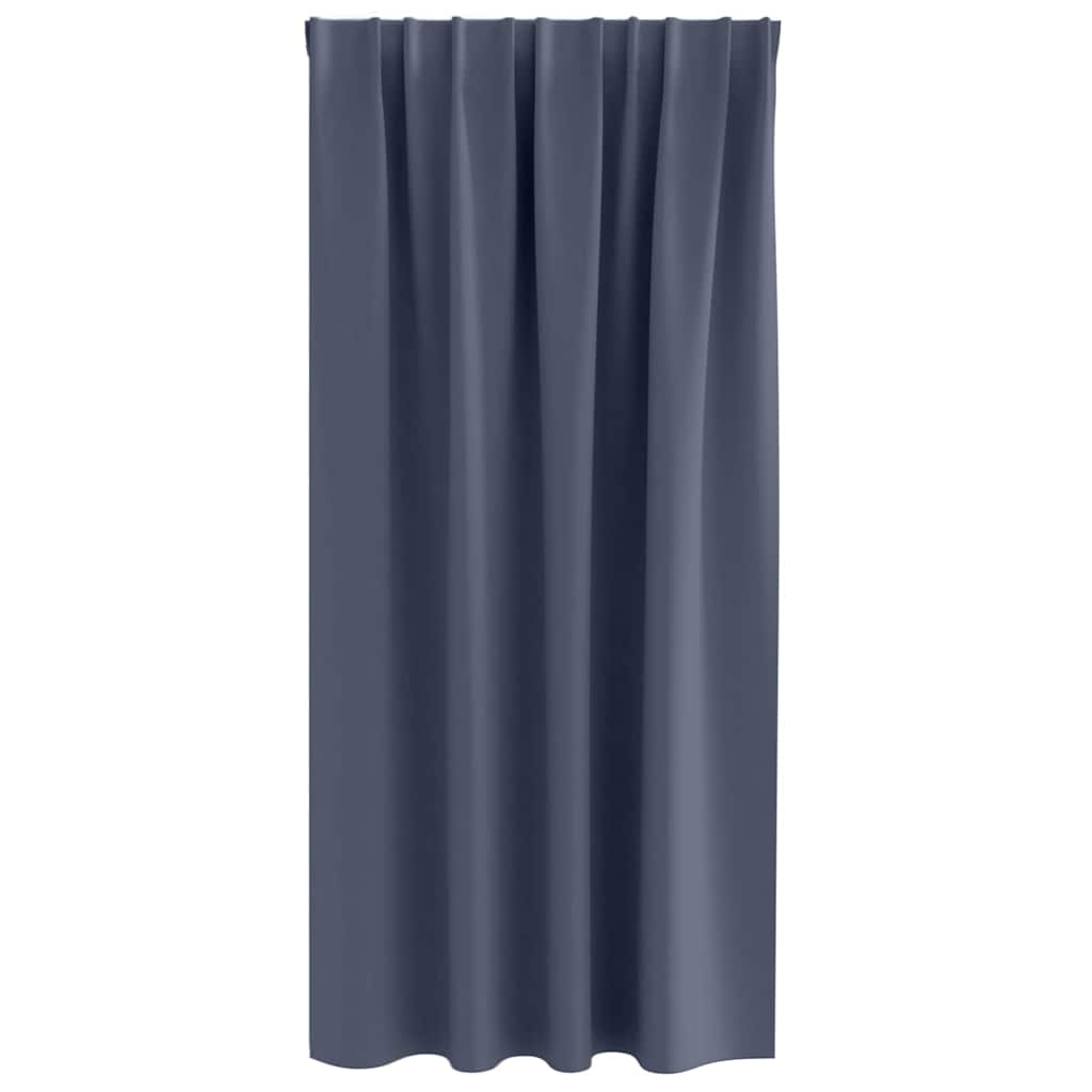 Gordijnen met gordijnen 2 pcs Antraciet Polyester