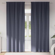 Gordijnen met gordijnen 2 pcs Antraciet Polyester