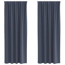 Gordijnen met gordijnen 2 pcs Antraciet Polyester