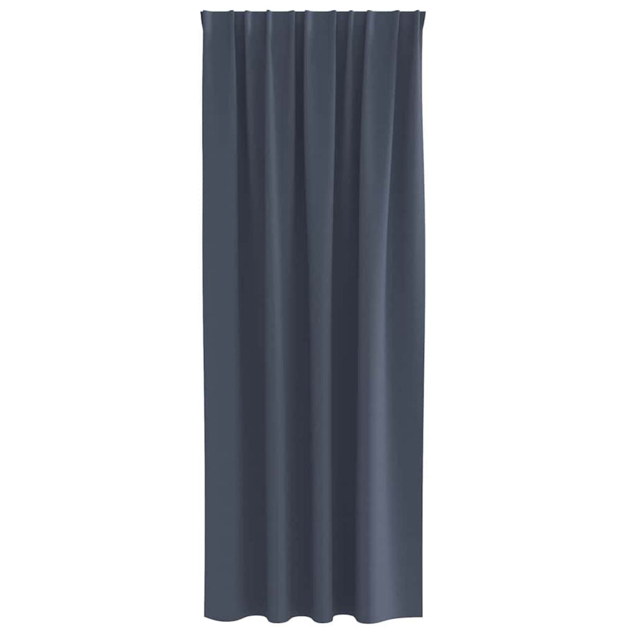 Gordijnen met gordijnen 2 pcs Antraciet Polyester