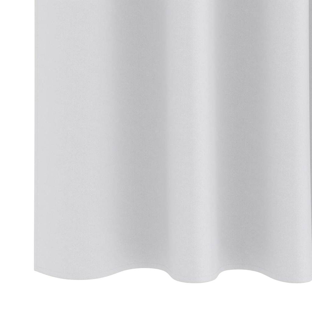 Gordijnen met gordijnen 2 pcs Lichtgrijs Polyester