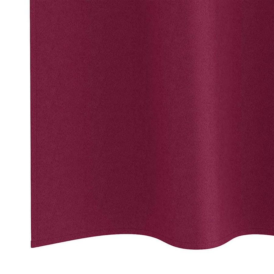 Zwart-out Gordijnen met Ringen 2 pcs Wijnrood 140 x 140 cm