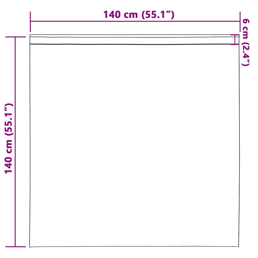 Zwart-out Gordijnen met Ringen 2 pcs Wijnrood 140 x 140 cm