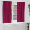 Zwart-out Gordijnen met Ringen 2 pcs Wijnrood 175 x 140 cm