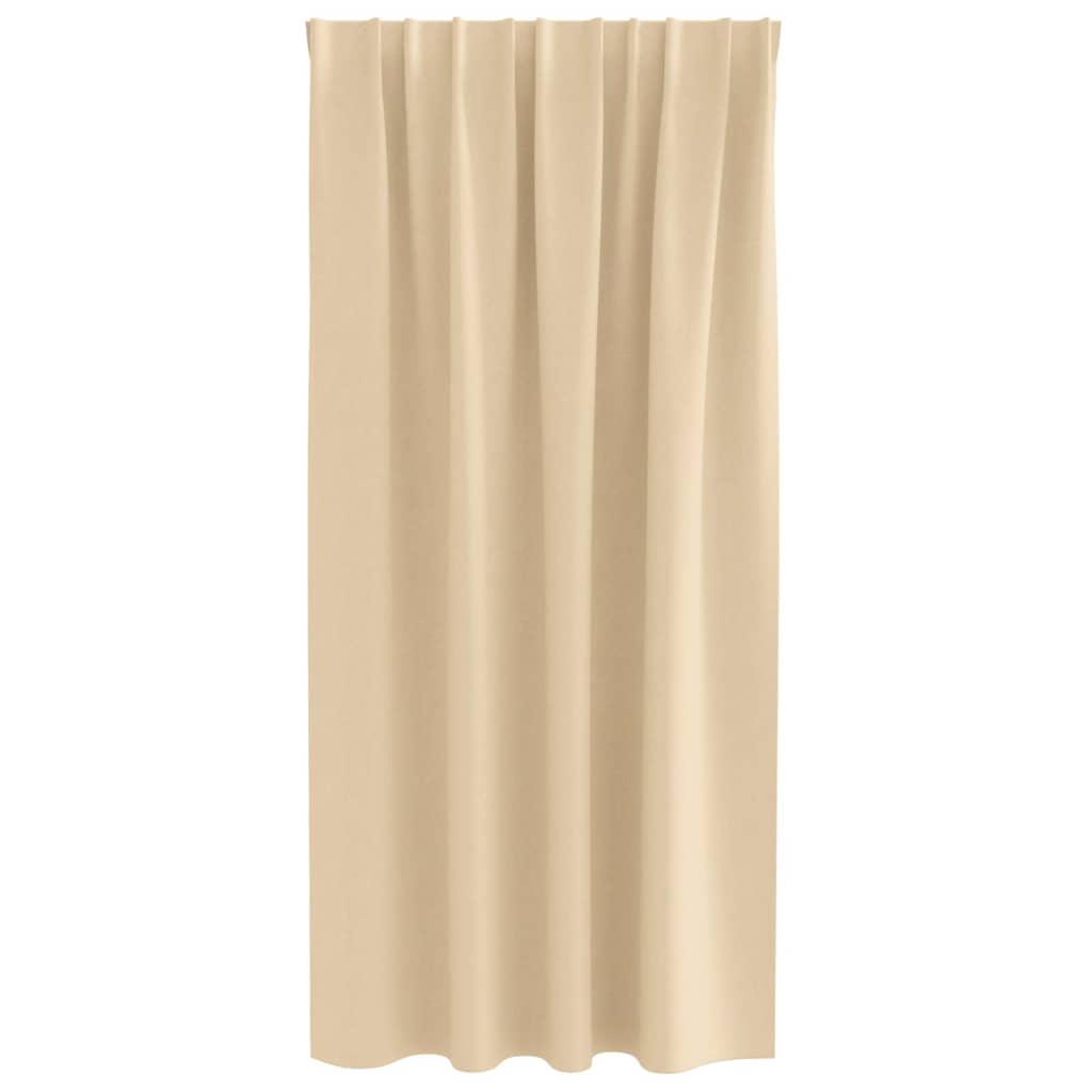 Gordijnen met gordijnen 2 pcs Crème Polyester