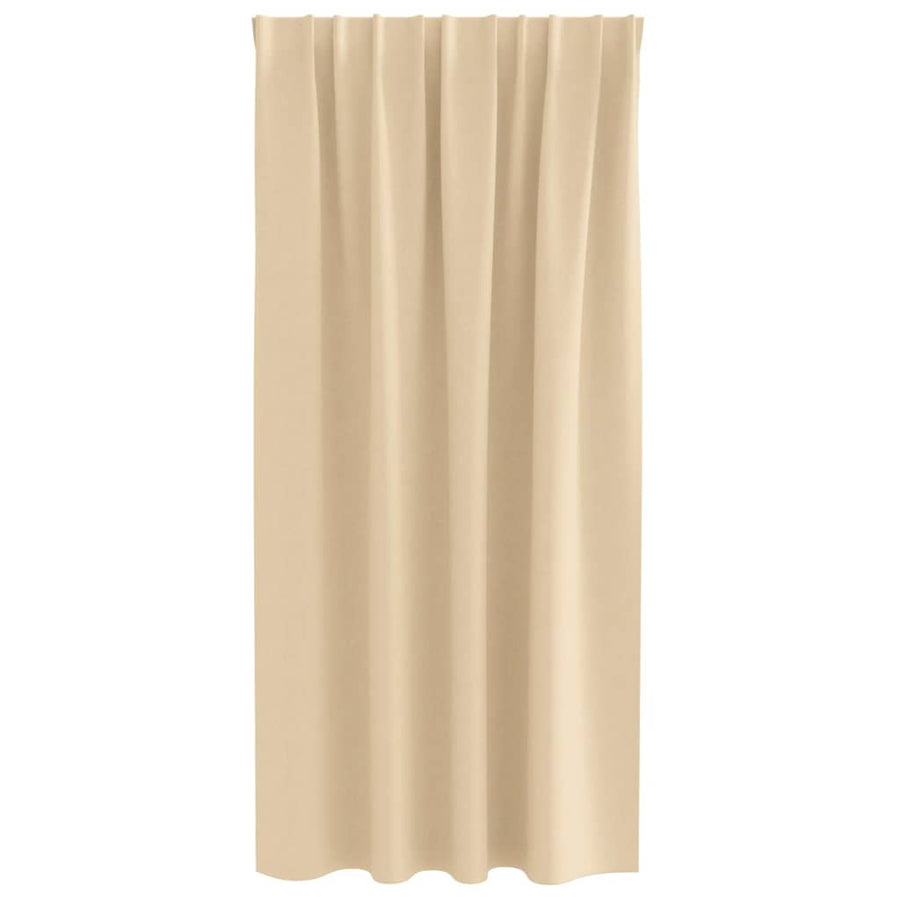 Gordijnen met gordijnen 2 pcs Crème Polyester