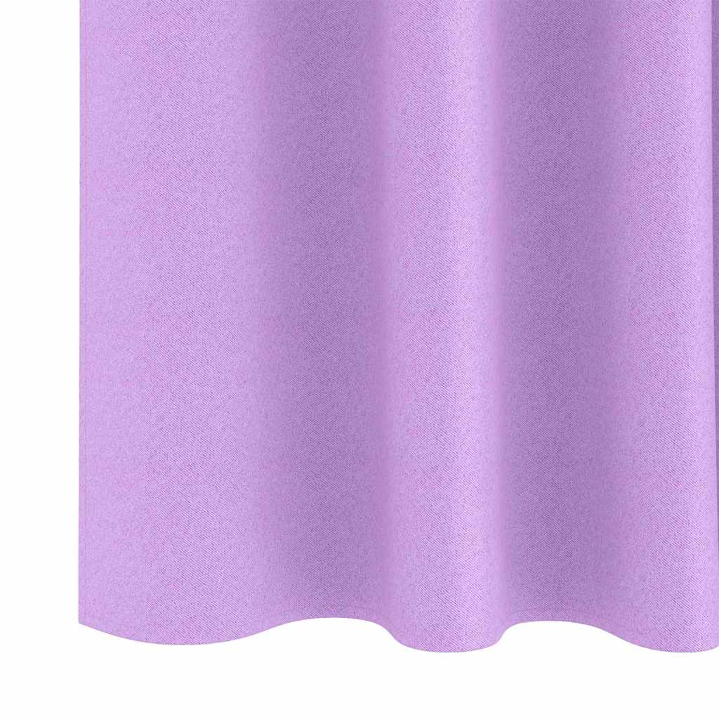 Gordijnen met gordijnen 2 pcs Paars Polyester