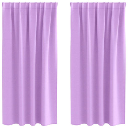 Gordijnen met gordijnen 2 pcs Paars Polyester