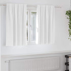 Gordijnen 2 stuks helder wit 140x140 cm