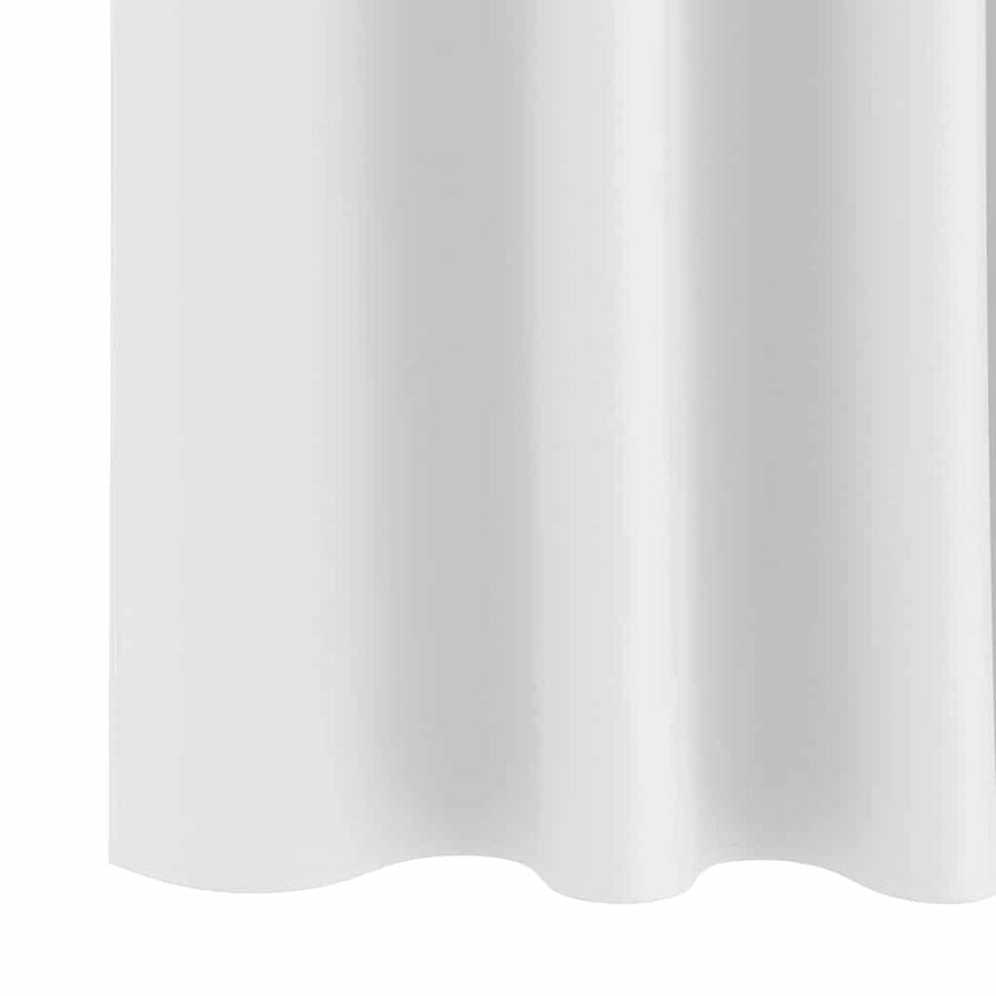 Gordijnen met gordijnen 2 pcs Helder wit Polyester