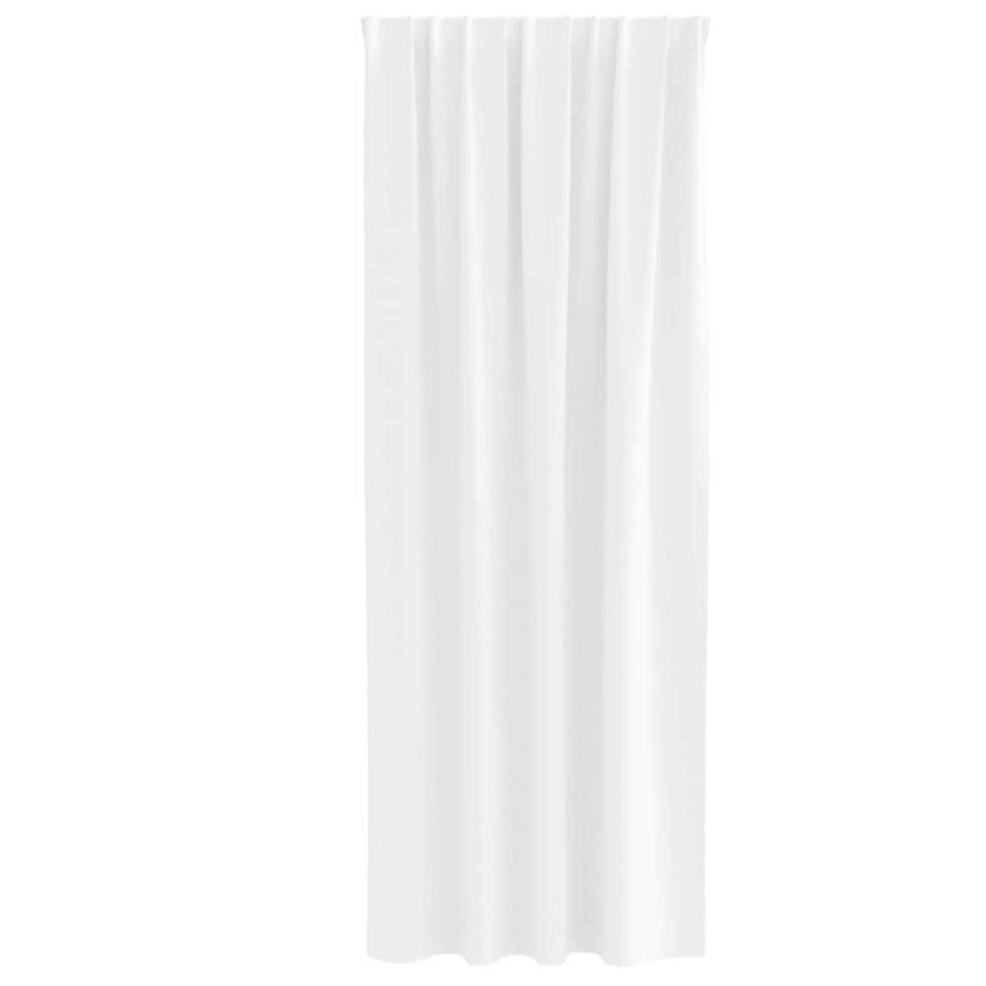 Gordijnen met gordijnen 2 pcs Helder wit Polyester