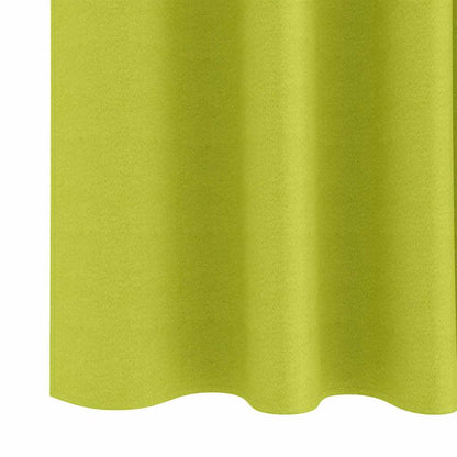 Zwart-out Gordijnen met Ringen 2 pcs Groen 140 x 140 cm