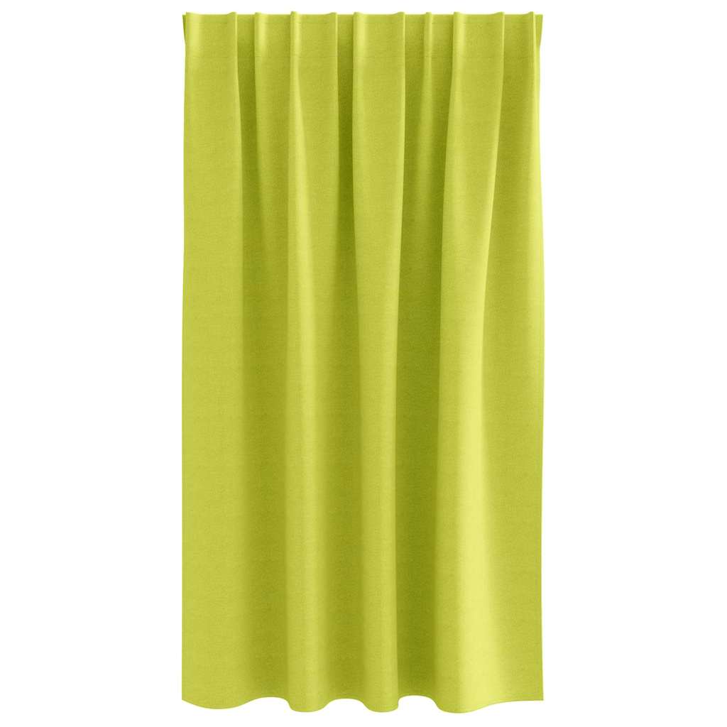 Zwart-out Gordijnen met Ringen 2 pcs Groen 140 x 140 cm