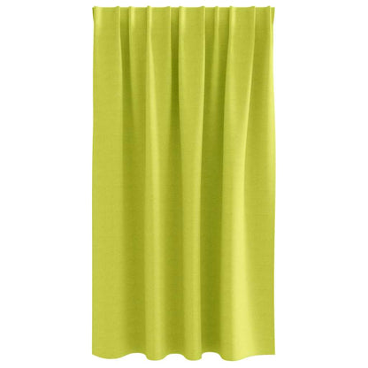 Zwart-out Gordijnen met Ringen 2 pcs Groen 140 x 140 cm
