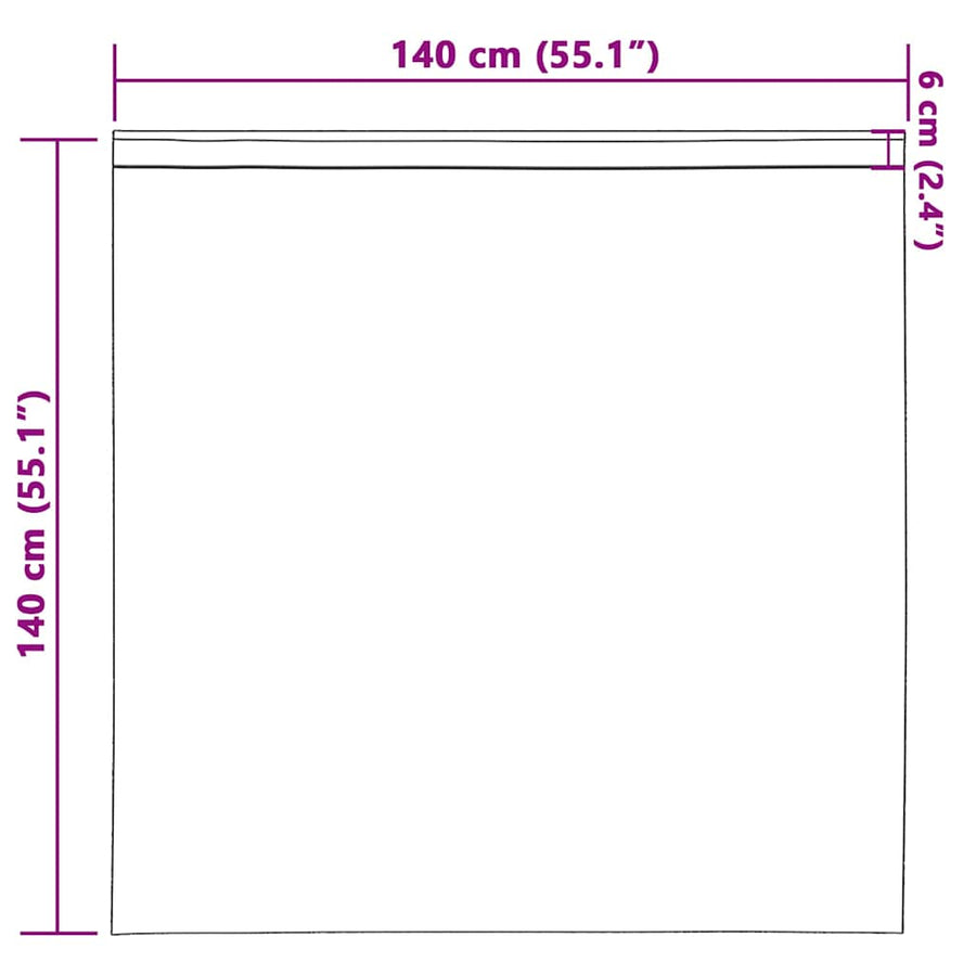 Zwart-out Gordijnen met Ringen 2 pcs Groen 140 x 140 cm