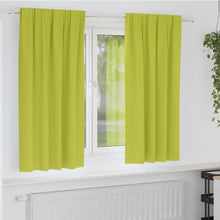Gordijnen met gordijnen 2 pcs Appelgroen Polyester