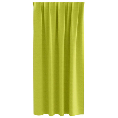 Gordijnen met gordijnen 2 pcs Appelgroen Polyester