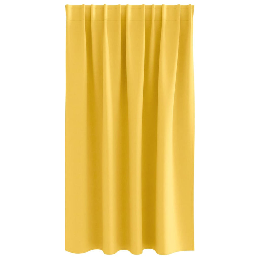 Gordijnen met gordijnen 2 pcs Mosterdgeel Polyester
