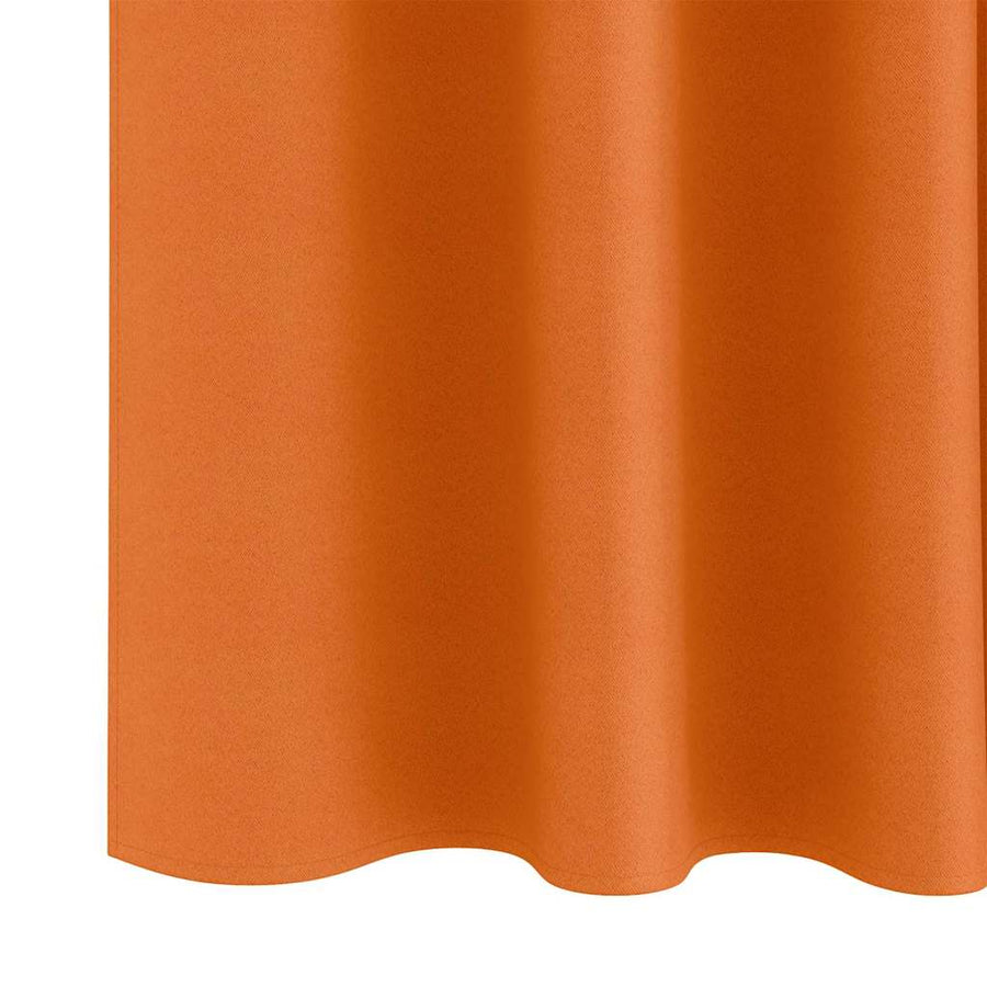 Gordijnen met gordijnen 2 pcs Oranje Polyester