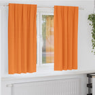 Verduisterende gordijnen 2 stuks 175x140 cm oranje polyester
