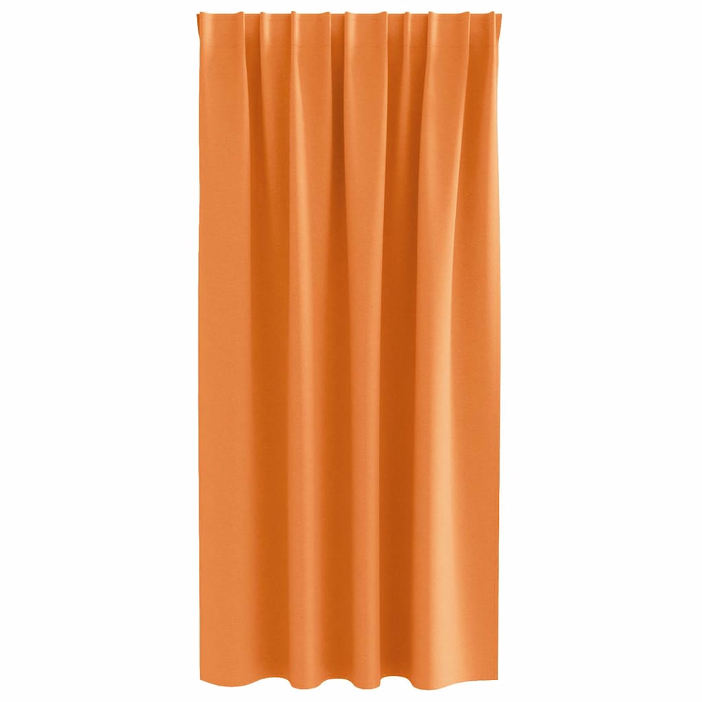 Gordijnen met gordijnen 2 pcs Oranje Polyester