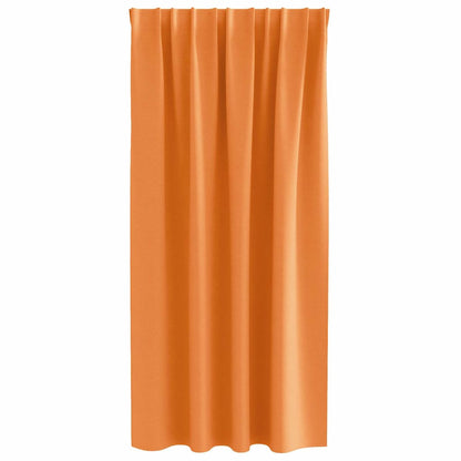 Gordijnen met gordijnen 2 pcs Oranje Polyester