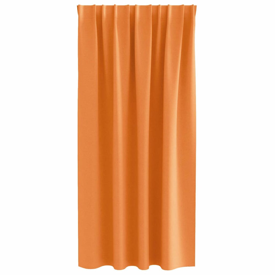 Gordijnen met gordijnen 2 pcs Oranje Polyester