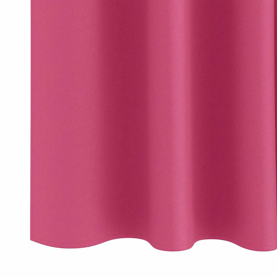 Gordijnen met gordijnen 2 pcs Felroze Polyester
