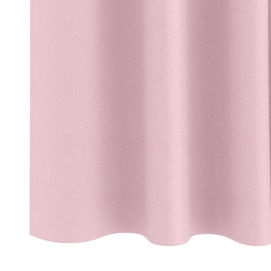 Zwart-out Gordijnen met Ringen 2 pcs Babyroze 140 x 140 cm
