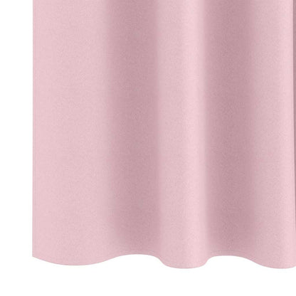 Zwart-out Gordijnen met Ringen 2 pcs Babyroze 175 x 140 cm