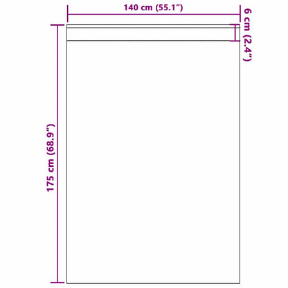 Zwart-out Gordijnen met Ringen 2 pcs Babyroze 175 x 140 cm