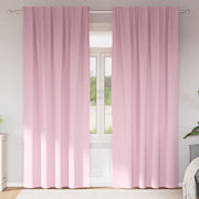 Gordijnen verduisterend 2 stuks 225x140 cm roze
