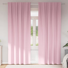 Zwart-Out Gordijnen Met Ringen 2 Pcs Babyroze 225 X 140 Cm Felroze