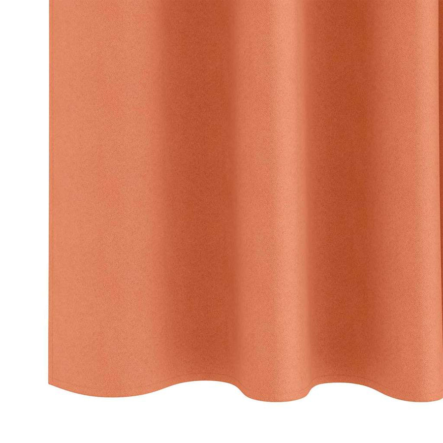 Gordijnen met gordijnen 2 pcs Terracotta Polyester